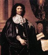 LEFEBVRE, Claude Portrait of Jean-Baptiste Colbert sg oil